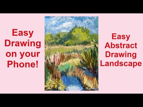 Drawing an easy landscape on your phone